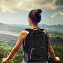 Eccliy Backpacks Basic Backpack for adult Lightweight Outdoor Travel Bookbags (Black)