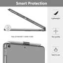 TQQ Touch for iPad 9th Generation Case with Keyboard (10.2", 2021), Multi-Touch Trackpad, 360 Rotatable Protective Cover for iPad Keyboard 9th/8th/7th Gen with Pencil Holder (Gray)
