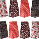 Haobell Valentines Day Bags - 24 Pcs Valentines Goodie Bags With Stickers for Classroom Parties, Kids, Coworkers (Valentine03)