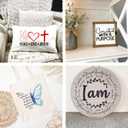 21pcs Christian Stencils for Crafts Reusable Motivational Bible Verse Template Drawing Religious Stencils for Painting on Wood Sign Fabric Canvas DIY Crafts Office Home Decoration(bible21)