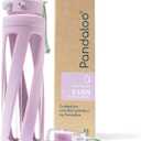 Pandaloo® Orbit 32 oz Glass Water Bottle with 2 Leak-Proof Lids (Straw & Spout), Wide Mouth, Borosilicate Glass, BPA-Free, Cup Holder Friendly for Gym, Work, Travel & Daily Hydration- Lilac Rhapsody