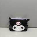 Sonix x Sanrio Plush Tech Sleeve | 11 inch Fuzzy iPad Tablet Pouch Carrying Case Cover, Protective Travel Bag | Black - 11" | Kuromi