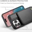 Vinich for iPhone 16 Pro Max Wallet Case with Card Holder, RFID Blocking Credit Slots Kickstand Shockproof Phone Cover Fit for iPhone 16 Pro Max 6.9" Black