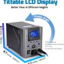 WEP 948D-I 110W High Power Desoldering Station with 4 Desoldering Nozzles, Temperature-Controlled with 3 Pre-set Channels, Tiltable Display, ESD-Safe