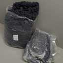 Soft Plush Faux Fur Couch Cover, Fluffy Non Slip Sectional Sofa Covers for 3 Cushion Couch, Furniture Protector Sofa Slipcover(1 PCS 36"x82" Black)