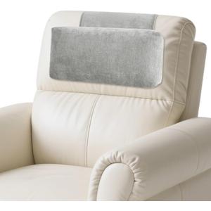 Chenille Neck Pillow for Sofa - Adjustable Headrest, Non-Slip Neck Support Cushion for Pain Relief, Comfortable Chair Pillow, Grey