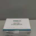 Electric-Lunch-Box-Heated-Food Warmer, 80W Heating Lunchbox for Adults, 2 Pack 1.5L Stainless Steel Containers, 12/24/110V Lonchera Elctrica Porttil for Work/Car (Matte Black)