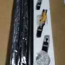 YaFex Curtain Rods 32-144 Inch, Heavy Duty 1 Inch Adjustable Curtain Rod for Windows, Black Extra Long Window Treatment Rods, Modern Design, Easy Installation