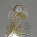 Pack of 8 Glittery Nurse Theme Centerpiece Sticks Table Toppers Medical Student Graduation Party Supply Paper Flower Picks - Gold