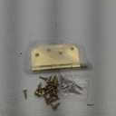 Nostalgic Warehouse Ball-Tip Residential Door Hinge with Square Corners (4 Inch, Polished Brass)