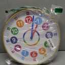 Oyster&Pop Learning Clock for Kids - Silent Telling The Time Teaching Clocks - Non-Ticking Kids Clocks for Bedrooms - Classroom Clocks for Teaching Time - Kids Learn to Tell Time Easily (10 inch, Multicolor)