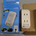 Power Hands | Clapping Light Control Noise Detecting Wireless Wall Outlet with a 3 Level Sensitivity Switch | Turns Appliances On/Off with Clapping Sound Sensor | 120V 200W 2 Outlet