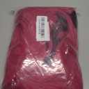 ColorGround Long Straight Hot Pink Cosplay Wig with 2 Ponytails for Women Halloween Party Costume