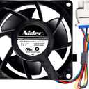 Upgraded WR60X26866 Refrigerator Evaporator Fan Motor (OEM), Compatible with ge Refrigerator, Replace V80E14MS2A3-57A611, WR60X10341, WR60X10356, WR60X10357, etc.