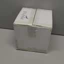 D'Lifeful Kitchen Utensil Holder for Countertop - 7" x 7" Large Utensil Holder for Kitchen Counter - Farmhouse Spatula & Cooking Tools Organizer - White Metal Crock for Modern Aesthetics