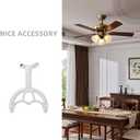 6.68X4.32X1.77in Fan Accessories Fan Arms Fan Blades Repair Parts Fan Holder Fan Repair Parts Ceiling Fan Mount Ceiling Fan Blade Mount Fan Blade Arms Ceiling Fan Parts Fan Supplies Iron White
