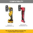 Square Slot Cutter, Stainless Steel Drywall Outlet Cutter Compatible with Dewalt 20V & Milwaukee M18 Oscillating Tools, One Step in Place Electrical Box Cutter for Drywall (Square)