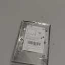 BESTTEN 3-Gang Blank Metal Wall Plate with hite or Clear Plastic Film, Corrosion-Resistant No Device Stainless Steel Outlet Cover, Standard Size, H4.53 x W6.38, Brushed finish