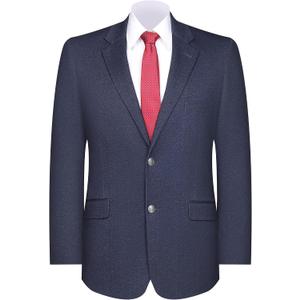 Men's Sport Coat Classic Fit Knit Blazer 2 Button Single Breasted Notch Lapel Casual Sports Jacket for Daily, Size 42R