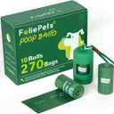 Poop Bags for Dogs - 40% Plant-Based, Extra Thick 9x13 Inch Dog Poop Bags RollsLeakproof Waste Bags (270 Counts with Dispenser)