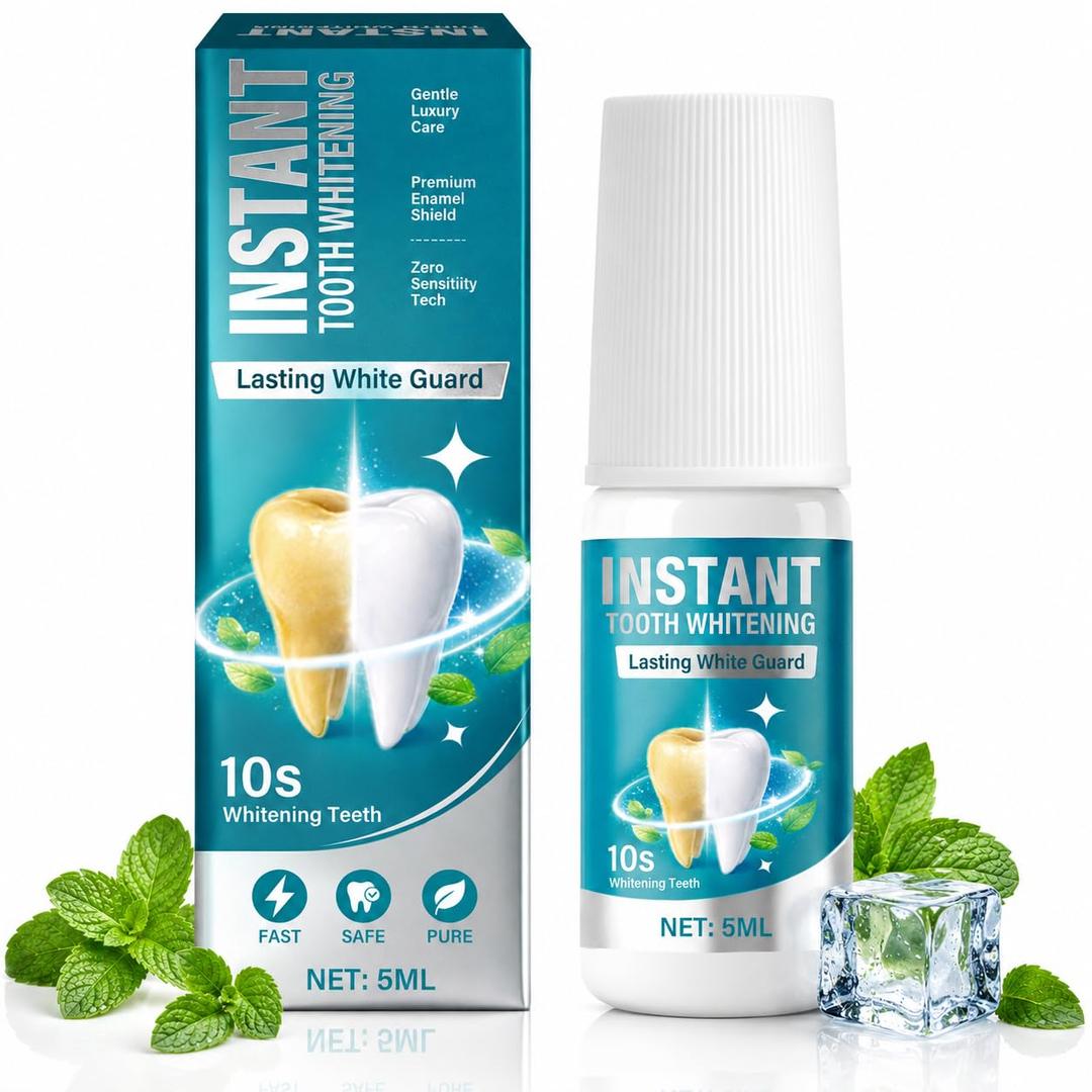 Tooth Paint, Instant Tooth Paint for Teeth Whitening for Men & Women 5ml, Gentle Enamel-Safe Formula, Covers Stains from Coffee, Wine & Smoking