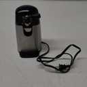 Amazon Basics 3-In-1 Electric Can Opener, Bottle Opener and Knife Sharpener, with Stainless Steel Blade, Magnetic Lid Holder, Automatic, Countertop, 50W, Black