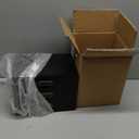 Wooden Storage Box Rustic Desktop Organizer with 3 Drawers Office Desk Accessories Shelf Small Craft Storage Containers Apothecary Cabinet and Chest Jewelry Holder for women(BLACK)