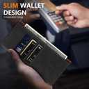 ZZXX for Samsung Galaxy S26 Ultra Wallet Case with [RFID Blocking] Card Slot Stand Strong Magnetic PU Leather Flip Fold Protective Phone Case for Samsung Galaxy S26 Ultra Case Wallet(Black-6.8 inch)