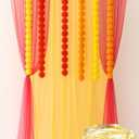 Janinka 16 Pcs Diwali Decorations Set Includes 6 Pcs 5 Ft Marigold Flowers Garlands 4 Red and Yellow Diwali Background Drape and 6 Fairy Light Strands Artificial Marigold Flowers Photo Prop for Indian