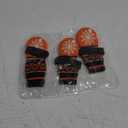 EXPAWLORER Anti Slip Dog Socks to Prevent Licking Paws, Dog Shoes for Hot Pavement, Dog Booties for Small Medium Large Senior Dogs, Traction Control Boots & Paw Protectors for Hardwood Floors 3 pcs, Halloween Orange