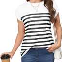 Womens Shirts Boho Plus Size Summer Tops Dresses Casual Blouses Cap Sleeve Womens Tank Tops (X-Large, White)
