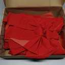 JOYIN 12 Pack Christmas Red Velvet Bows, 13" Long by 9" Wide Decorative Christmas Bows for Wreath Garland Tree Decor, Indoor Outdoor Holiday Decoration (Small)