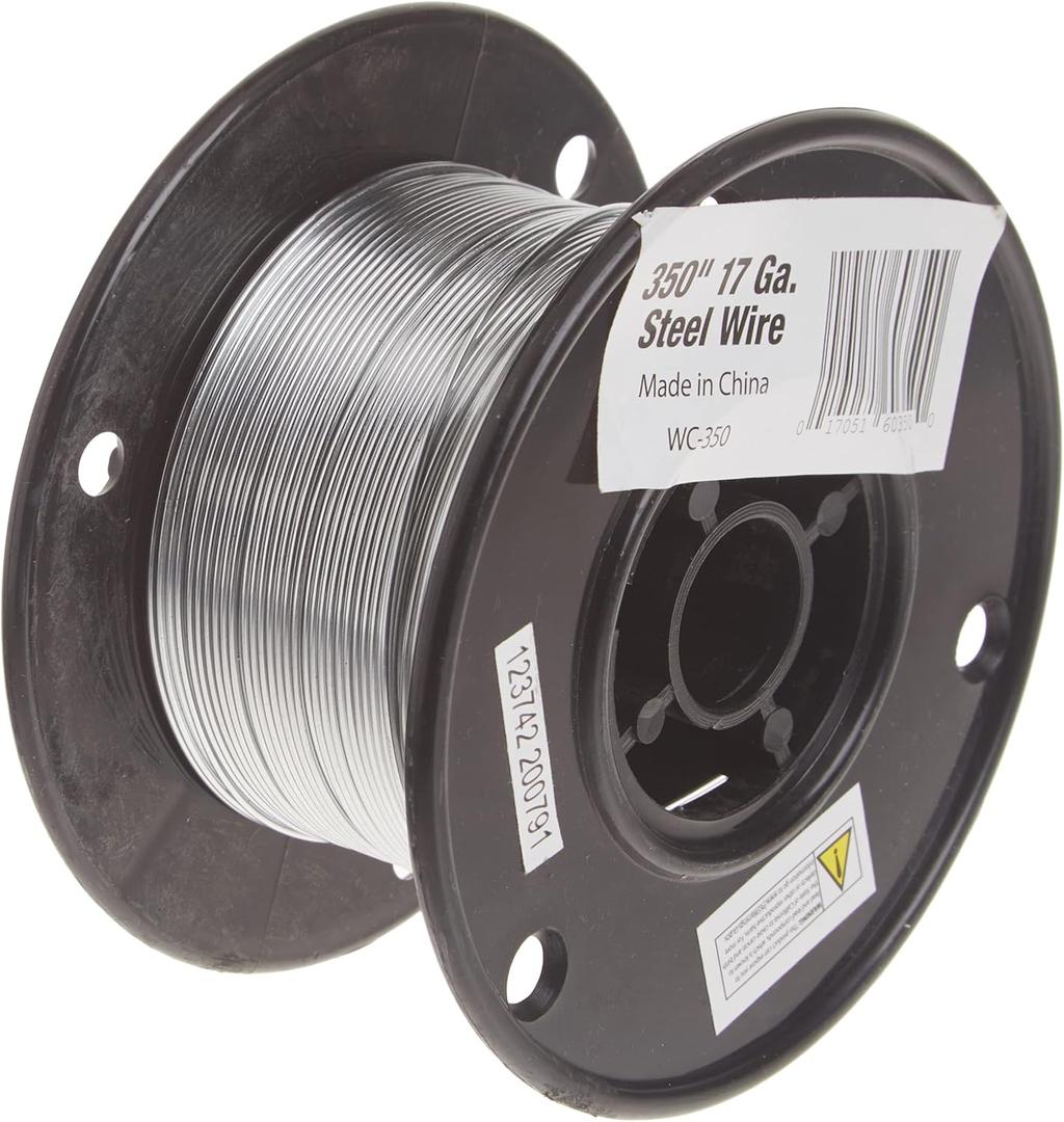 Fi-Shock 350-Feet, 17 Gauge Spool Galvanized Steel Wire, WC-350