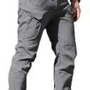 AUTIWITUA Men's Tactical Pants Water Resistant Flex Ripstop Cargo Pants Lightweight Hiking Pants with Multi Pockets(No Belt) (XXL)