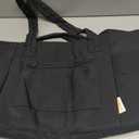 Wandering Nature Puffer Tote Bag with Cup Holder & Laptop Compartment & Trolley Sleeve for Travel, Work, Nurse, Women