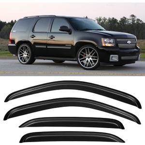 Window Rain Guards Visors for 2007 2008 2009 2010 2011 2012 2013 2014 Chevy Tahoe/GMC Yukon, Window Vent Wind Shades Deflectors Shield for 07-14 Tahoe/Yukon