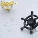 2PCS Unique Cabinet Handles, Funky Drawer Knobs Gold Knobs for Cabinets and Drawers Brushed Gold Drawer Knobs (Gold)