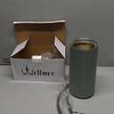 Wellmet Drum Lampshades, Easy Assembly Required Replacement Lamp Shades, Fabric Lampshades for Table Lamps Floor Lamps, Metal Spider Fitter, 14"x14"x11" (Green)