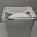 Obstnny Slim Plastic Trash Can for Narrow Spaces at Home or Office