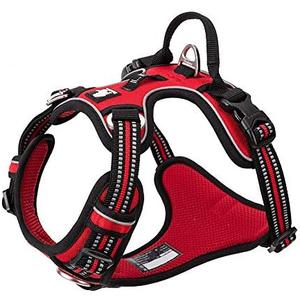 TRUE LOVE Dog Harness No Pull Nylon Reflective Pet Harness Adjustable Comfortable Control Step-in Brilliant Colors Truelove TLH56512 Red S