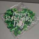 St. Patrick's Day Decorations Wooden Shamrock Door Wreath for Front Door Welcome Sign, Farmhouse St. Patrick's Decor Hanging Sign Outdoor Indoor Shamrock Clover Spring Wall Home Decor