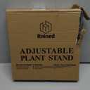 Adjustable Plant Stand Indoor,Bamboo Mid Century Modern Plants Stands, Stable Plant Holder,Fit 8 9 10 11 12 inch Pots (Pot & Plant Not Included)(Black)