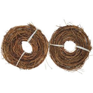 DIY Crafts Natural Grapevine Twig Garland Wreaths Decor 15-Feet for Wedding House Holiday Door Wall Decor (2PCS)