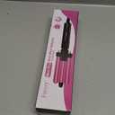 Farery Mini 3 Barrel Hair Waver - Portable Beach Wave Curling Iron for Short Hair, 1/2 Inch Ceramic Crimper with 3 Temp Settings & 30s Fast Heating, Dual Voltage Travel Hair Waver for Women, Pouch Bag