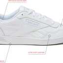 Reebok Court Advance Womens Sneakers - Casual Fashion White Sneakers for Women, Tennis Women's Shoes Size 10