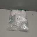 FUNFERY 100 Pcs White Organza Bags 3x4 in, Small Mesh Drawstring Gift Bags for Sachet, Jewelry, Wedding Favor, Candy Goodie Treat Bag,Easter Day