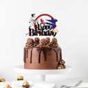 Karate Happy Birthday Cake Topper,Taekwondo Selection Kung Fu Theme Party Supplies for Boys Girls Men Women