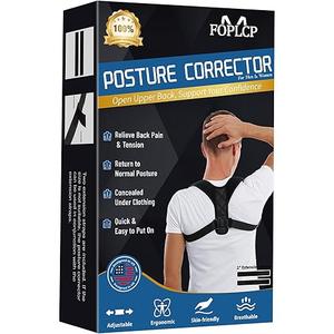 FOPLCP Posture Corrector Invisible & Mesh Breathable Back Straightener Relieve Shoulder, Neck & Back Pain