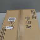 Low Profile Bladeless Ceiling Fan with Lights & Remote - 19.7" Flush Mount Fandelier Light Fan for Bedroom/Kitchen, 3000-6000K Dimmable LED, 6-Speed Modern Fan with Lights for Home/Office (Black-Style 2)