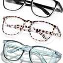 Safety Glasses Goggles For Women Nurses Protective Eyewear,Anti Fog Safety Goggles (Leopard+blue+black)